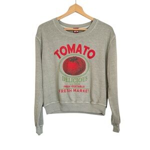 The Blank Lab “Tomato” Graphic Print Relaxed Oversized Fit Sweatshirt size S